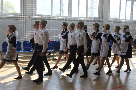 Районный смотр строя и песни.